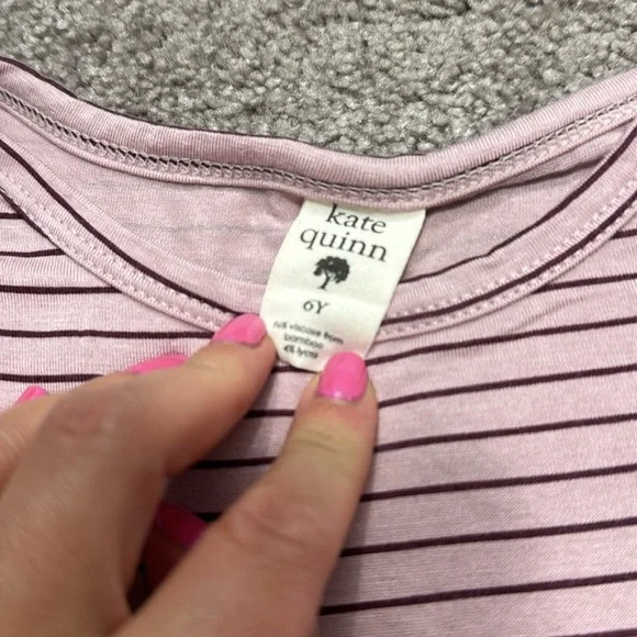 Kate Quinn Purple Stripe Tank - Picture 4 of 5